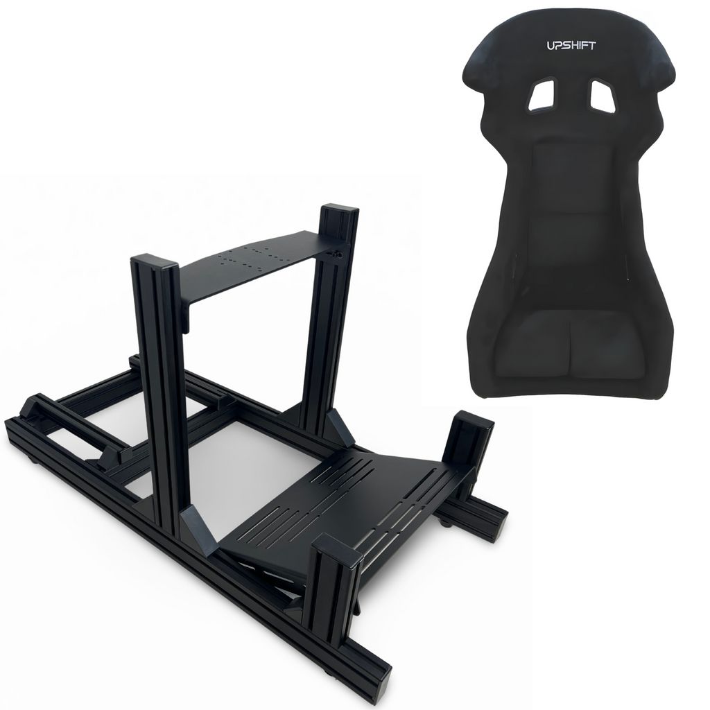 Upshift R-PRO 80x40 Aluminium Profile Sim Racing Rig Black Edition