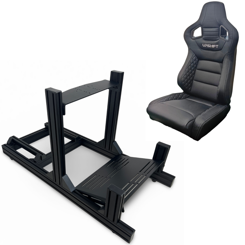 Upshift R-PRO 80x40 Aluminium Profile Sim Racing Rig Black Edition